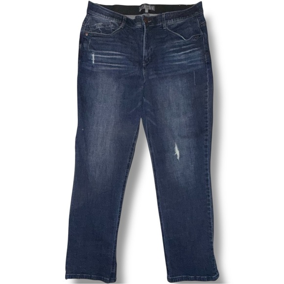 WIT & WISDOM Gemma ‘Ab’Solution Distressed Girlfriend Jeans - 16 - Picture 2 of 14